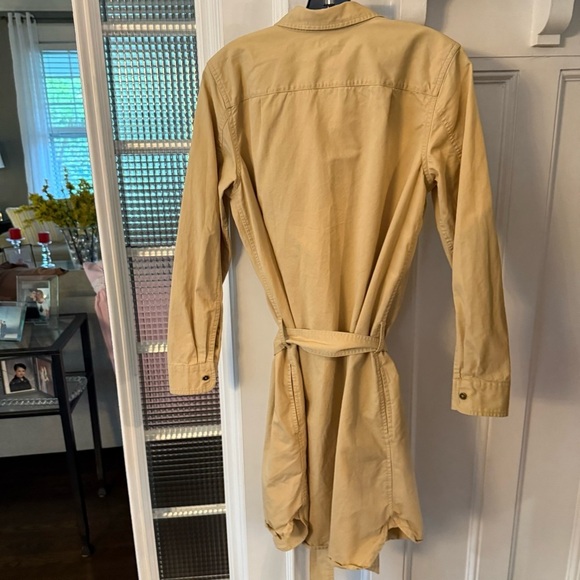 Lauren Ralph Lauren Women's Shirt Dress Denim  Khaki Button Down Size M - Picture 4 of 10